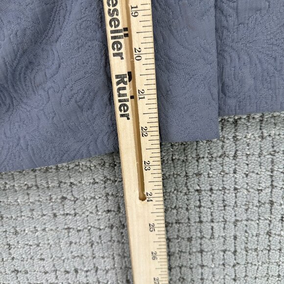 MANOUSH Skirt Womens Size 8 Gray Jaquard Floral A-Line Faux Wrap Pockets - Picture 5 of 9